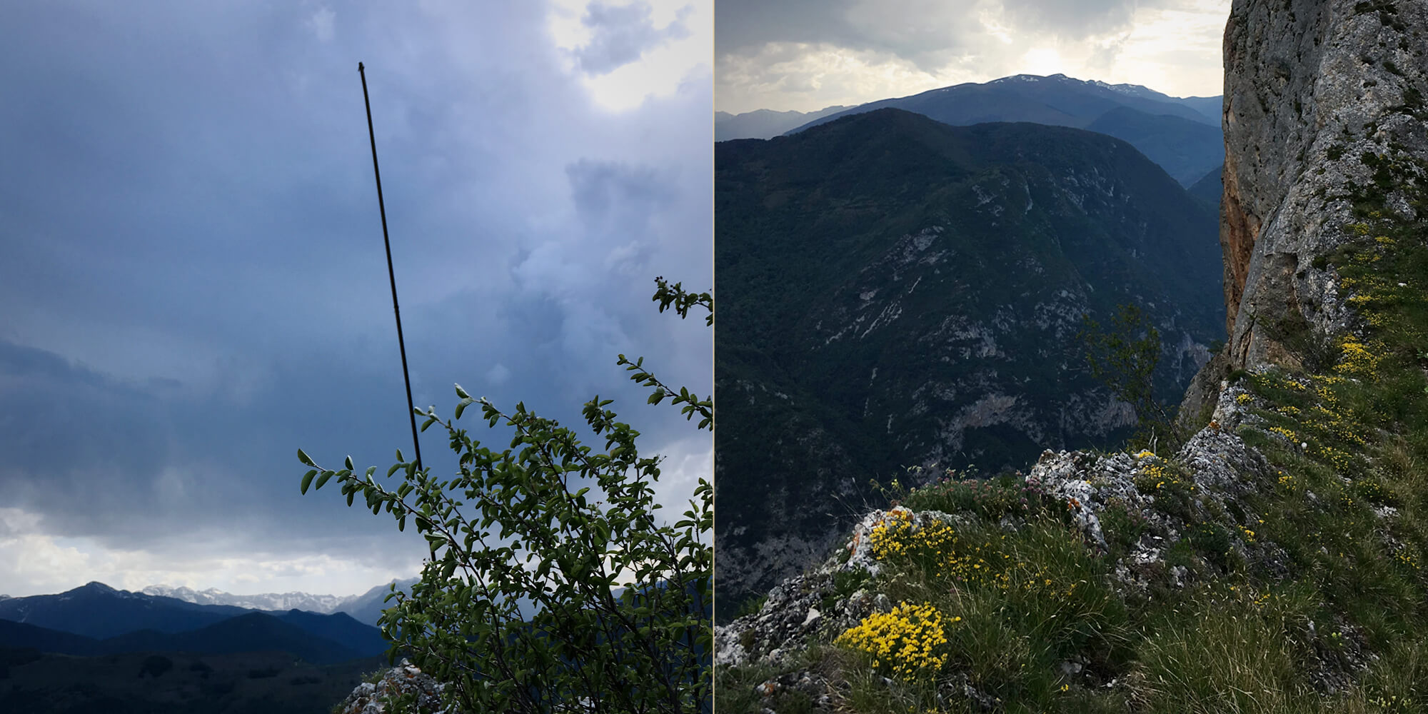 Sommet, paratonnerre et gros temps